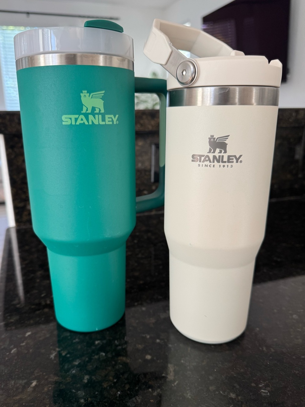 Stanley Green and Ivory Bundle! Insulated Travel Mug Duo.